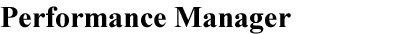 Performance Manager Header